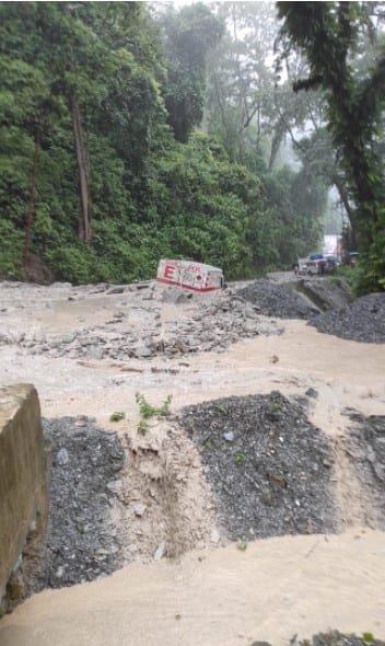 Heavy rains trigger major landslide Gangtok and Siliguri