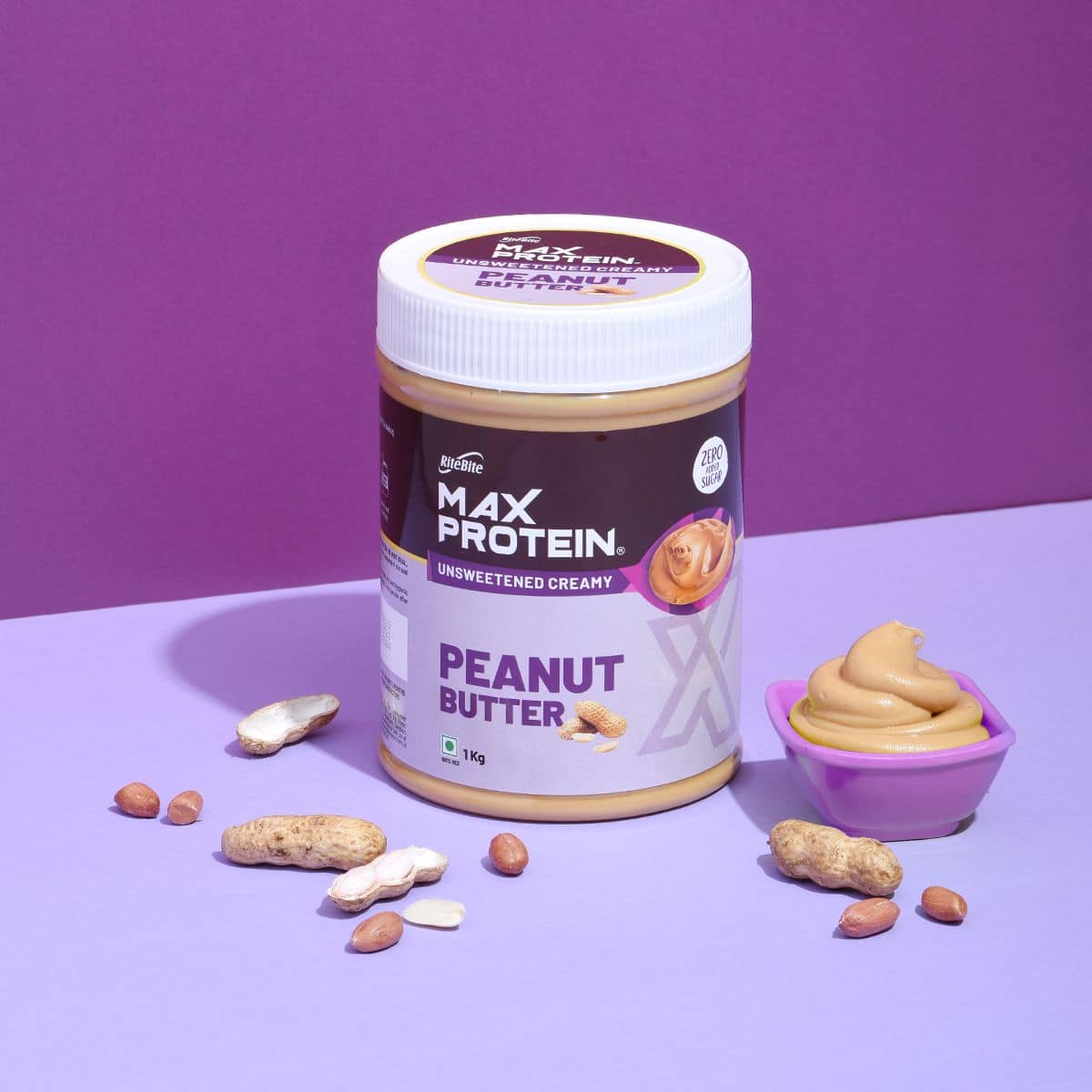 RiteBite Max Protein Max Protein Peanut Butter Unsweetened Creamy - 1kg