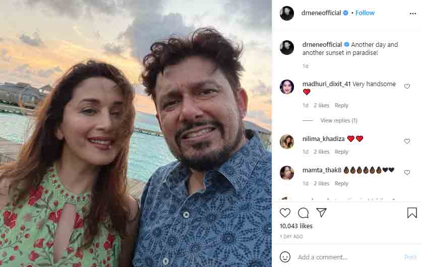 Madhuri Dixit And Husband Shriram Nenes Exotic Vacation Pictures From Maldives People News