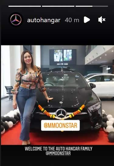 TV actress Munmun Dutta buys Mercedes-Benz A-Class Limousine priced at Rs 42 lakh | Auto News | Zee News