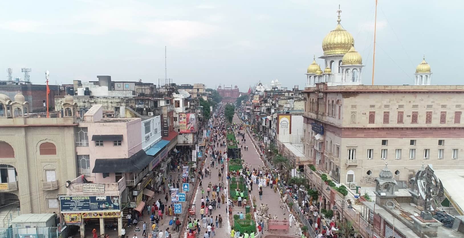 Redeveloped Chandni Chowk market area