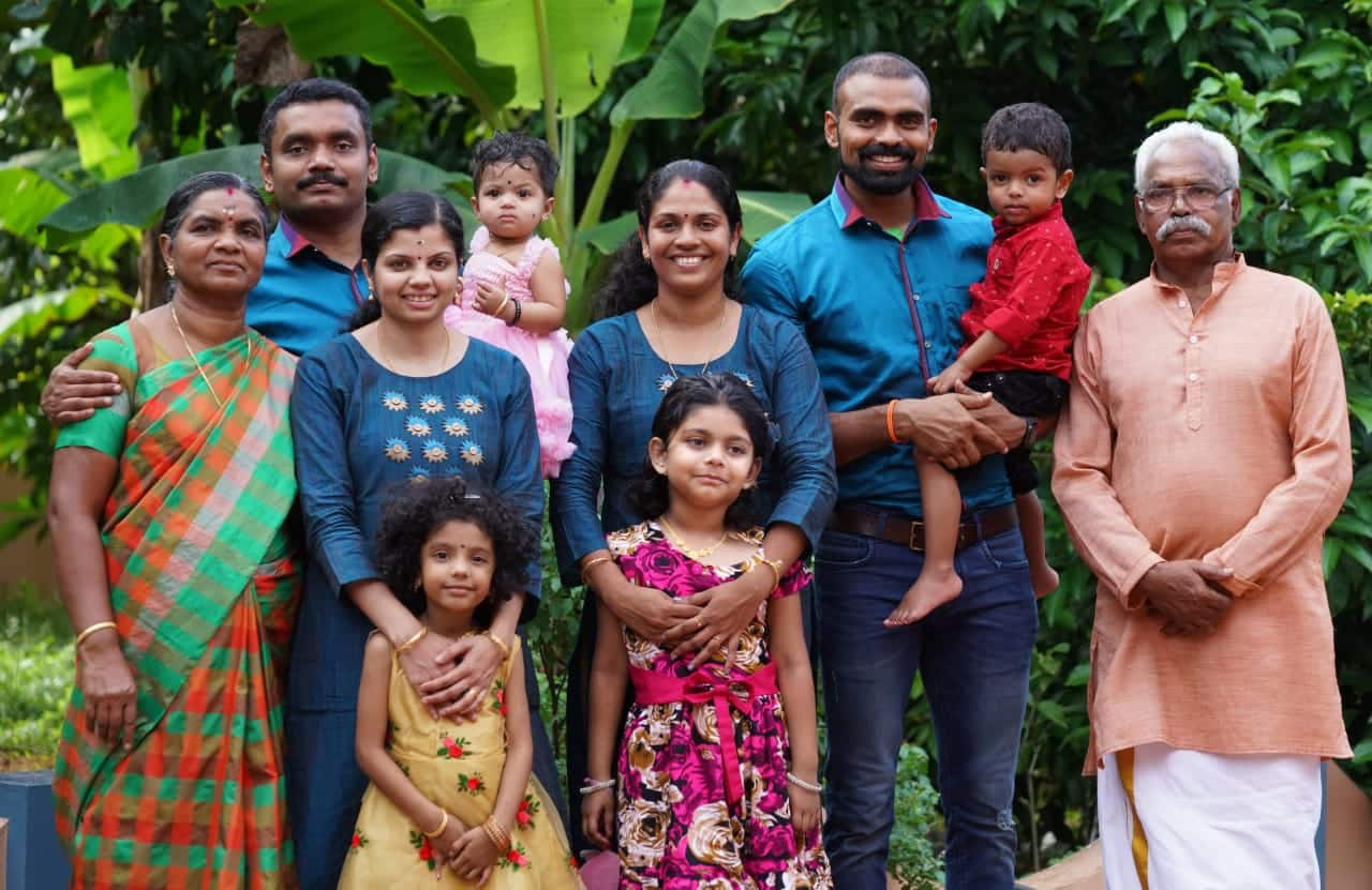 PR Sreejesh&#039;s family