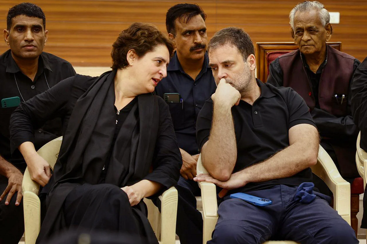 Priyanka Gandhi with Rahul Gandhi