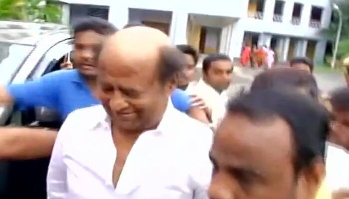 Rajinikanth casts his vote in Chennai