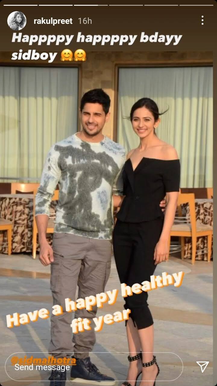 Rakul Preet Singh wishes Sidharth Malhotra