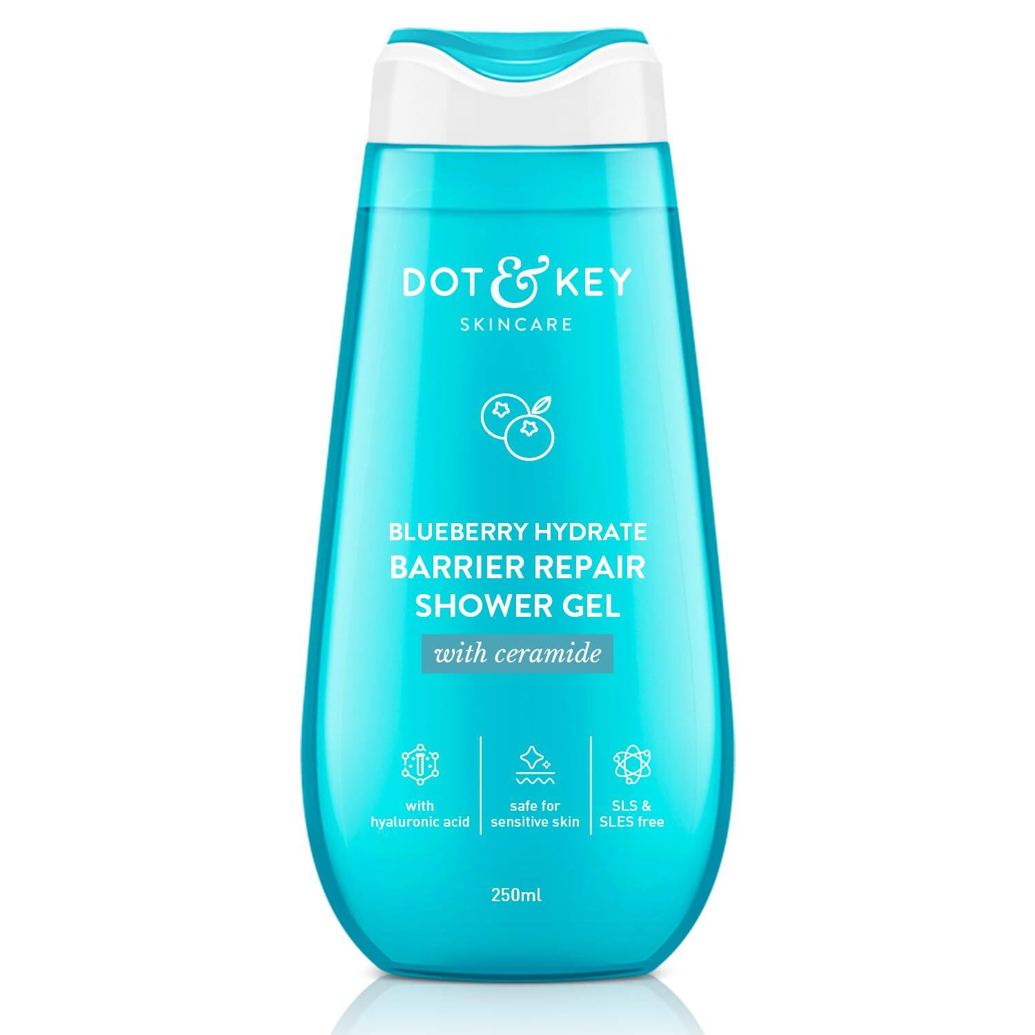  DOT &amp; KEY Skincare Hyaluronic &amp; Ceramides Daily Hydrating Shower Gel - 250ml