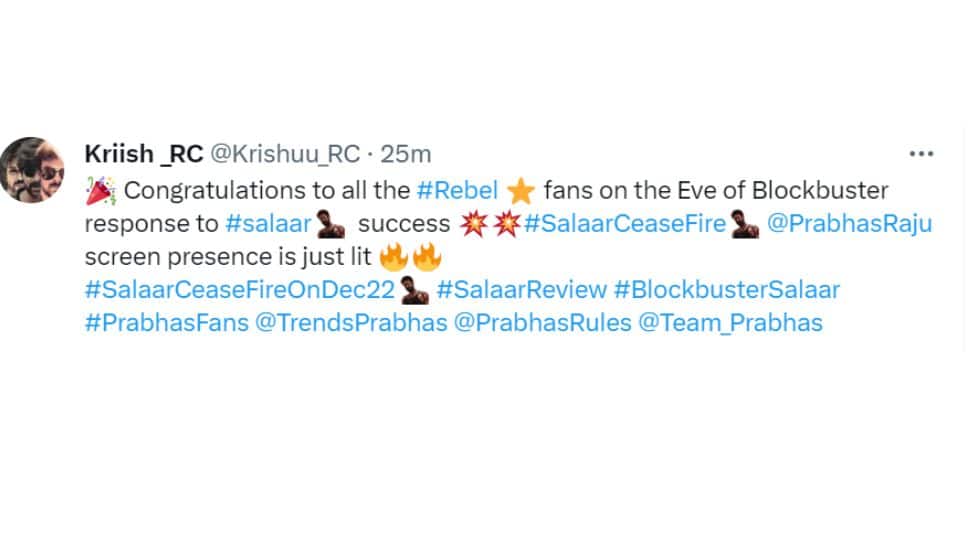 Salaar X Review Prabhas Movie