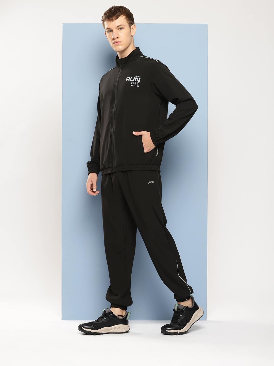 Slazenger Mock Collar Ultra-Dry Sports Tracksuit