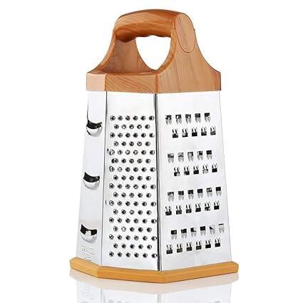 SYGNIUS 6-Sided Stainless Steel Multipurpose Grater and Slicer SYGNIUS 6-Sided Stainless Steel Multipurpose Grater and Slicer