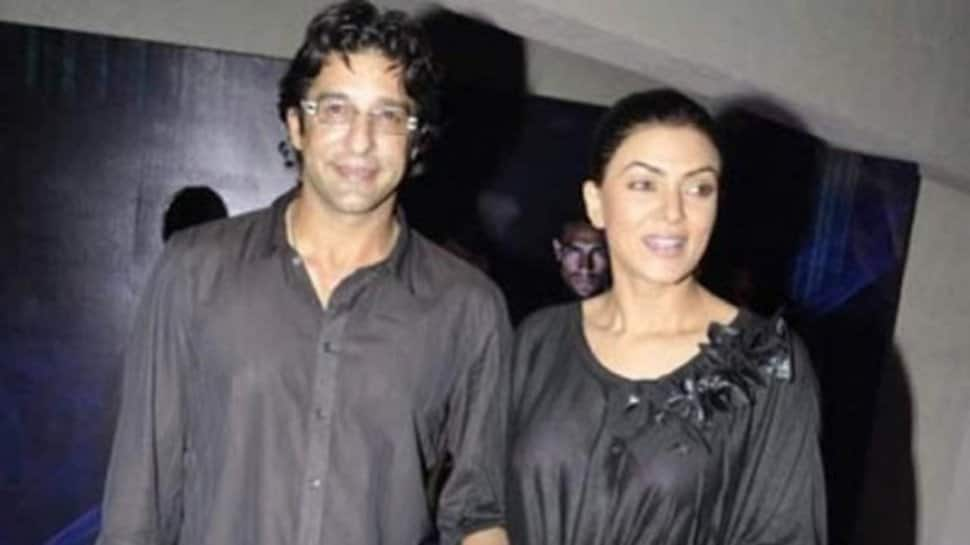 Wasim Akram and Sushmita Sen