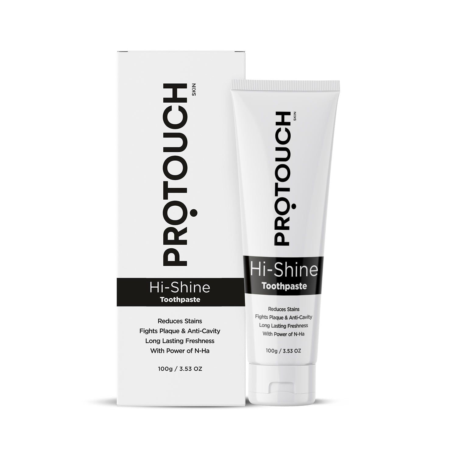 PROTOUCH Hi-Shine Toothpaste with Deep Clean Charcoal and Refreshing Mint PROTOUCH Hi-Shine Toothpaste with Deep Clean Charcoal and Refreshing Mint