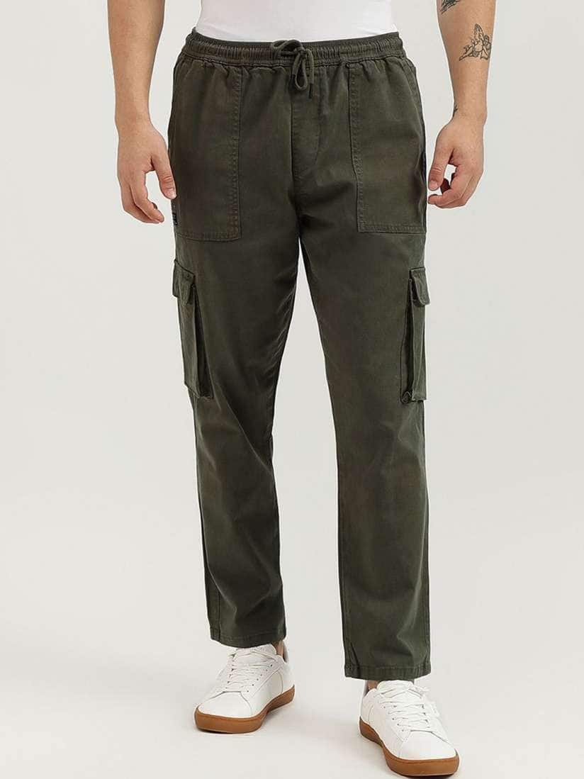 United Colors of Benetton Men Mid-Rise Relaxed-Fit Track Pants