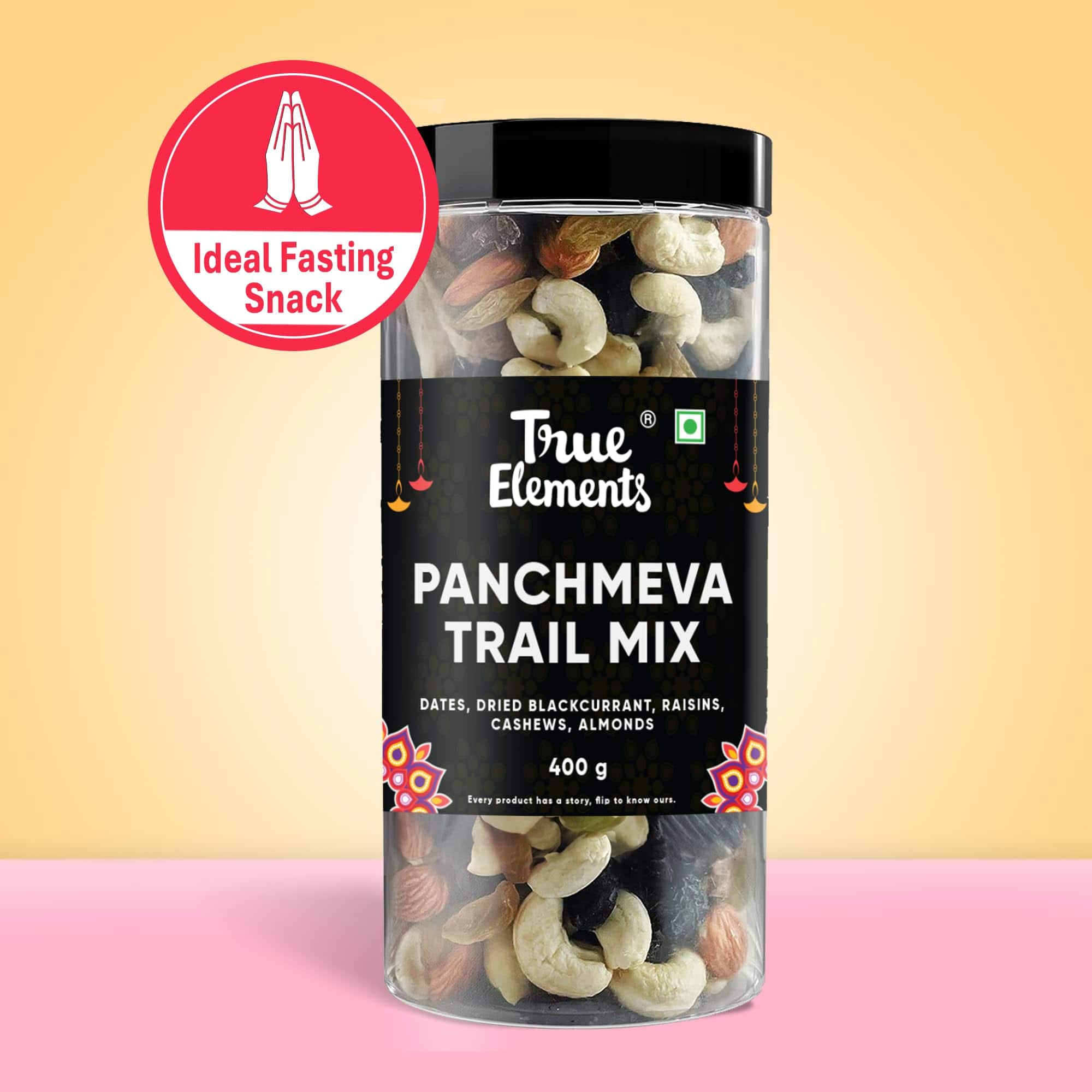 True Elements Panchmeva Trail Mix 400g - 5 Premium Dry Fruits
