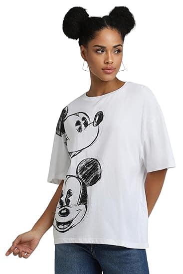 FOREVER 21 Women Graphic Oversized T-Shirt FOREVER 21 Women Graphic Oversized T-Shirt