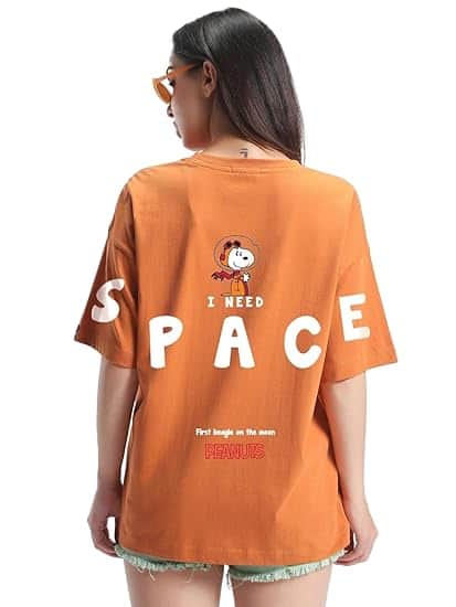 Bewakoof Women's Cotton Regular Fit T-Shirt Bewakoof Women's Cotton Regular Fit T-Shirt