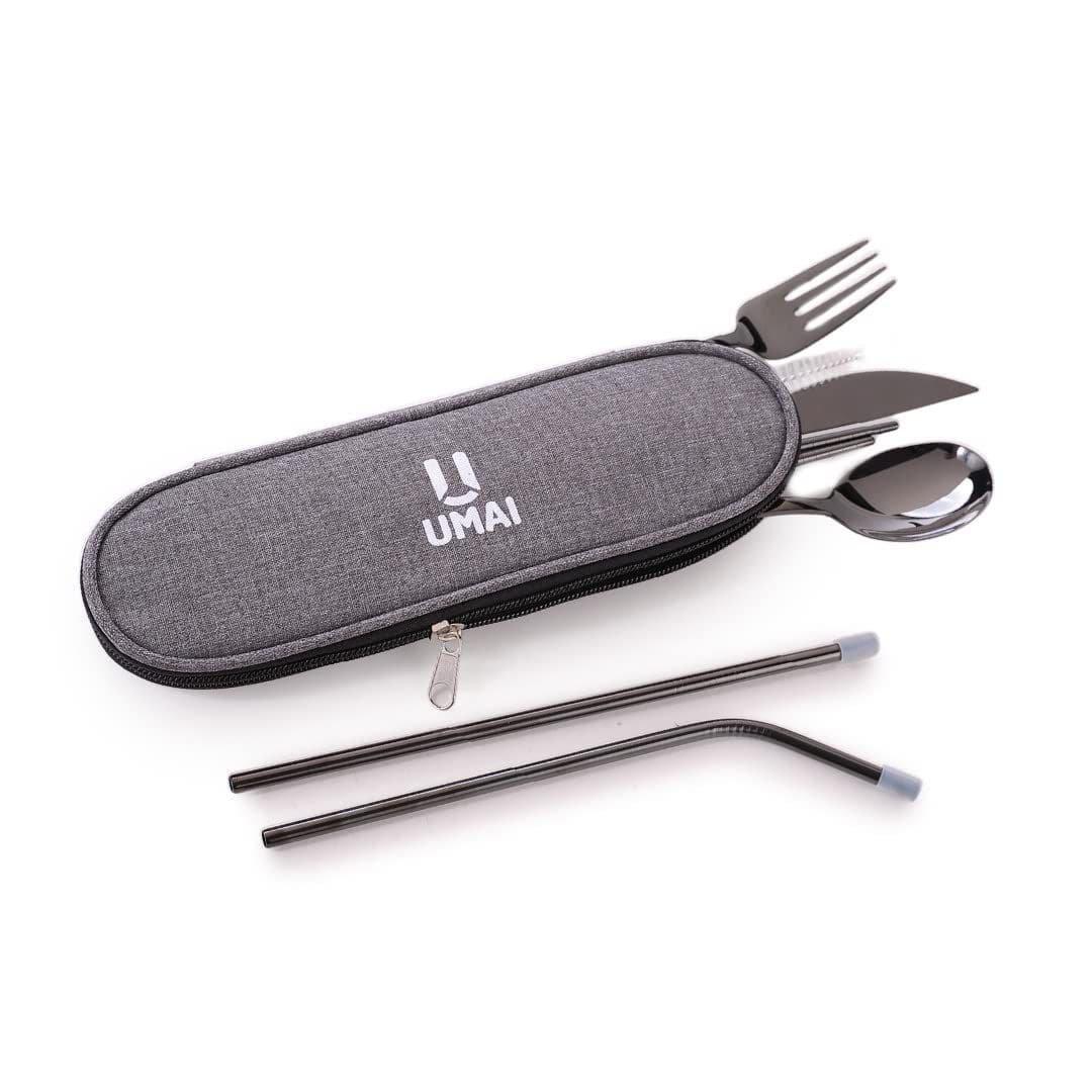 UMAI Portable 8-Piece Stainless Steel Food-Grade Utensil Set