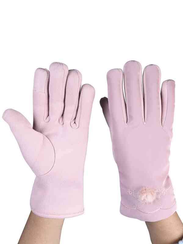 FabSeasons Women Acrylic Winter Gloves FabSeasons Women Acrylic Winter Gloves