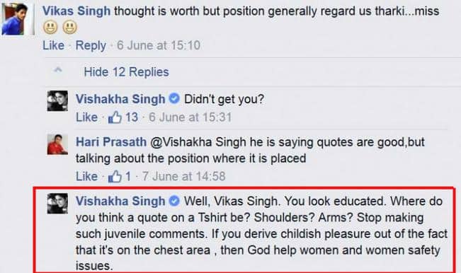 Fukrey Girl Vishakha Gives Fitting Response To Man S Vulgar