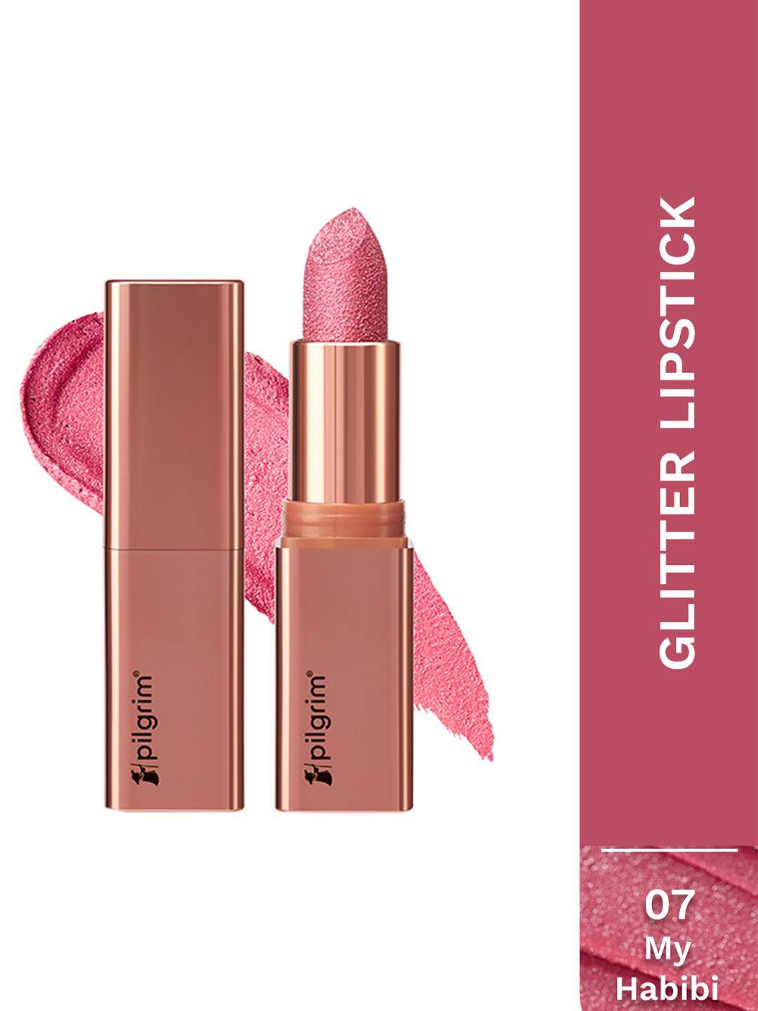 Pilgrim Glitter Lipstick Luxurious 3D Formula With Matte Finish - 4.2 g - My Habibi 07