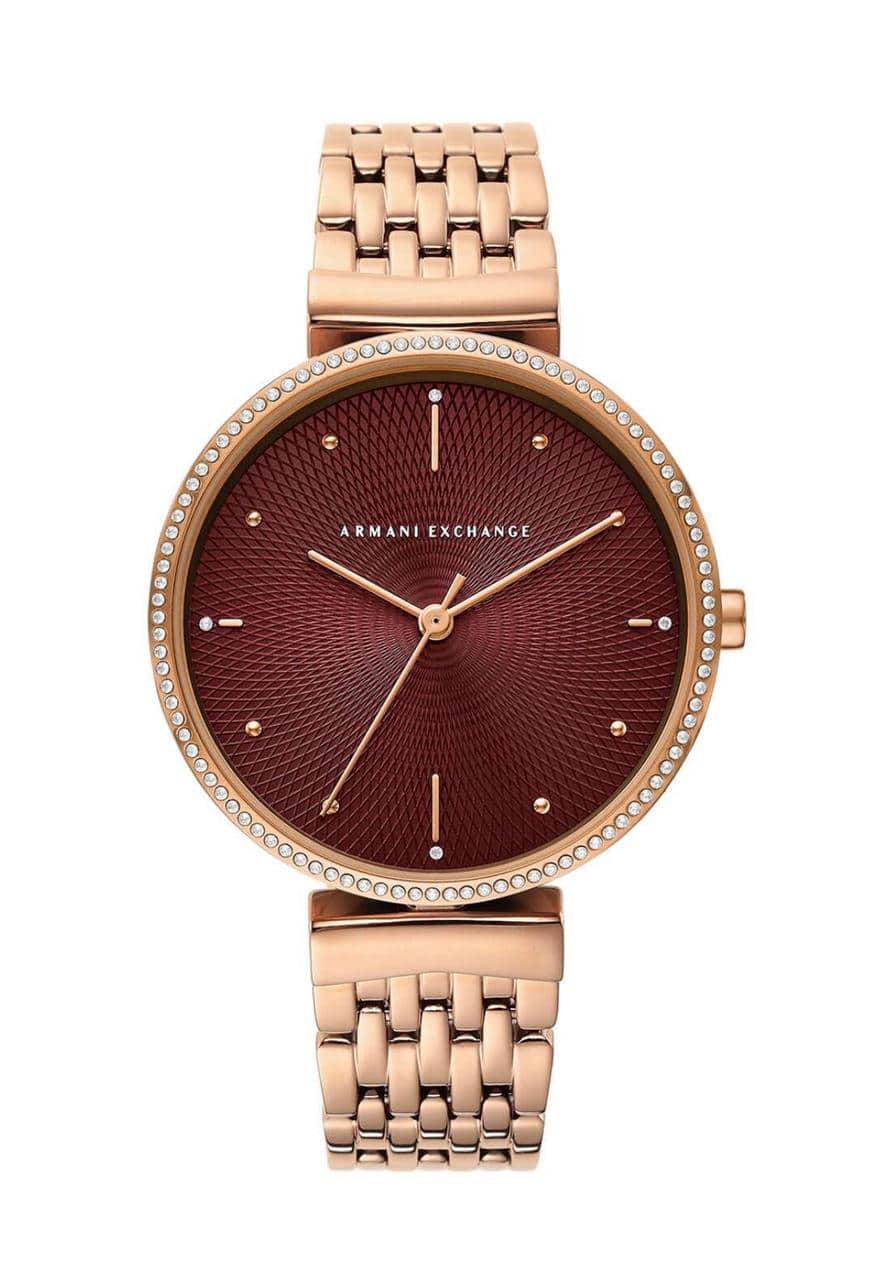 Armani Exchange Women Maroon Bracelet Style Straps Analogue Watch