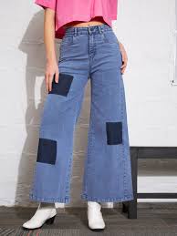 SASSAFRAS Women High-Rise Wide Leg Jeans