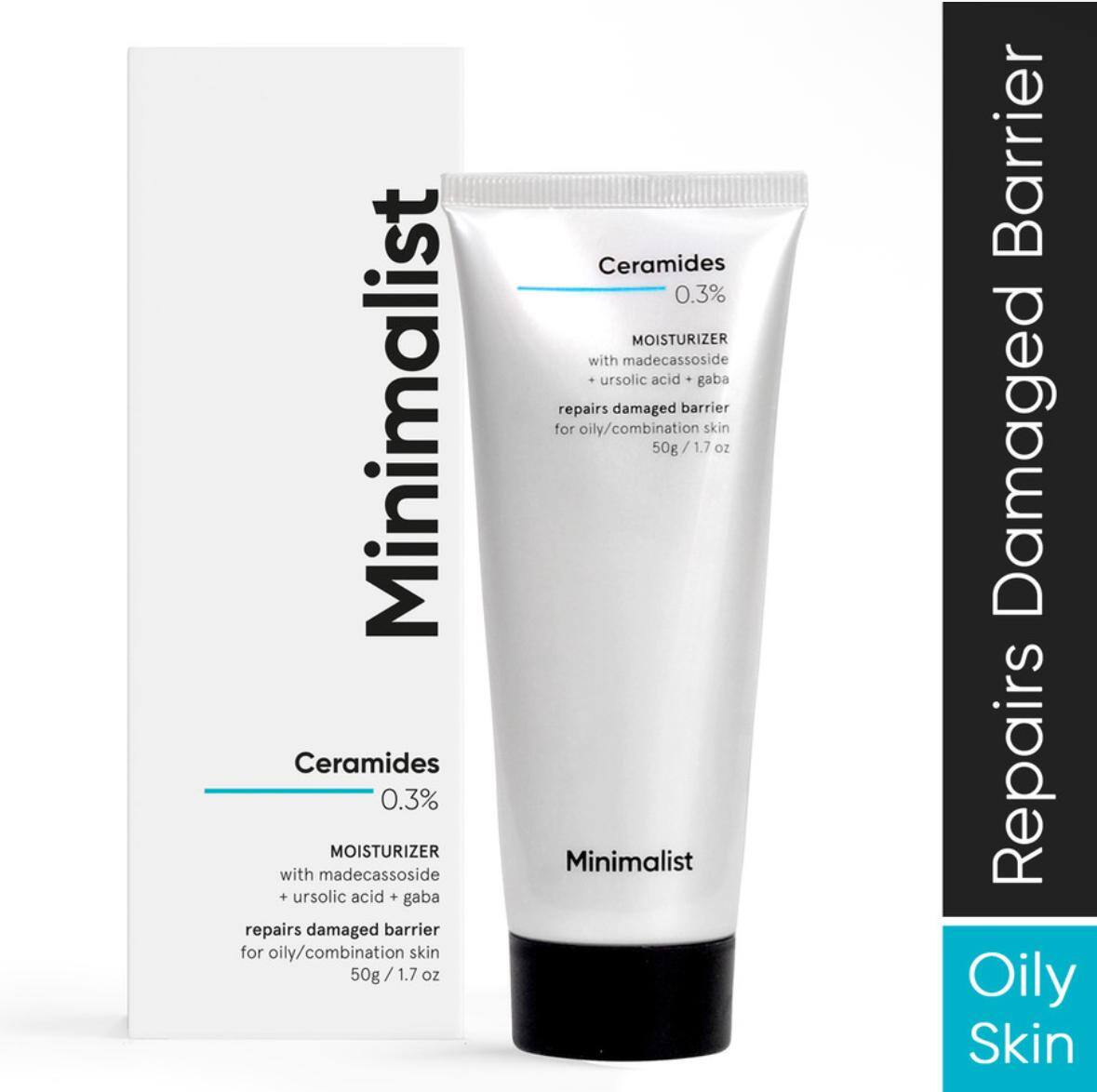 Minimalist 0.3% Ceramide Barrier Repair Moisturizing Cream for Oily skin with Madecassoside (Oil-free) (50 g) Minimalist 0.3% Ceramide Barrier Repair Moisturizing Cream for Oily skin with Madecassoside (Oil-free) (50 g)