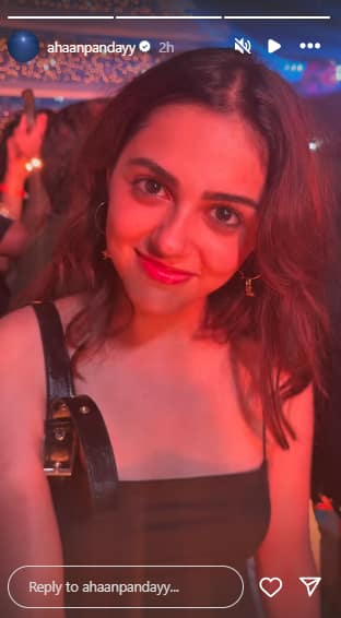 Ahaan Panday's Instagram Story