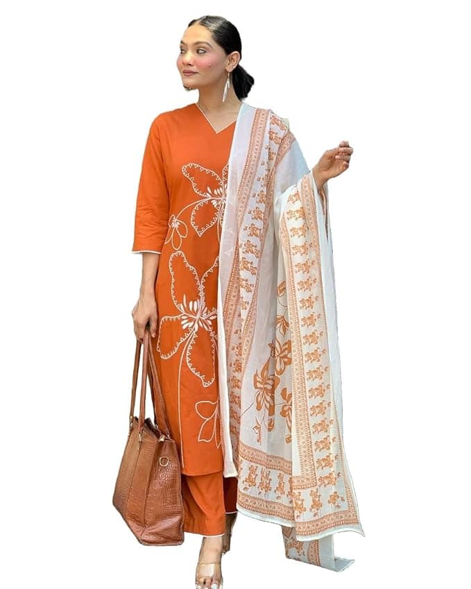 Alvami Women's Viscose Silk Kurta Set