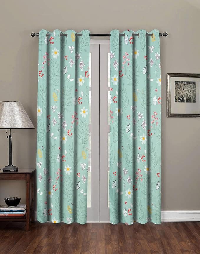 Amazon Brand – Umi Super Soft Brushed Microfiber Door Curtains – 7 Feet, 48x84 Inches (Pack of 2)