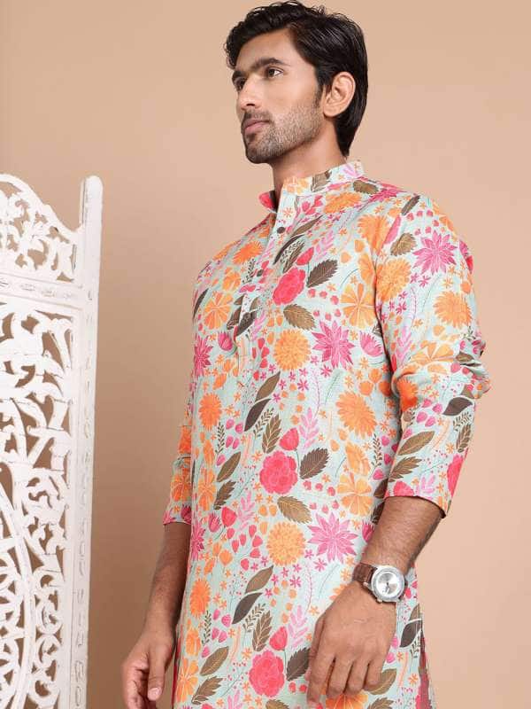 Anouk Floral Cotton Kurta Set