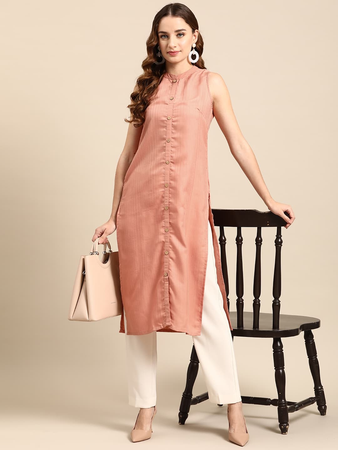 Anouk Women Textured Kurta Anouk Women Textured Kurta