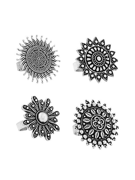 Yellow Chimes Floral Ring Set Yellow Chimes Floral Ring Set