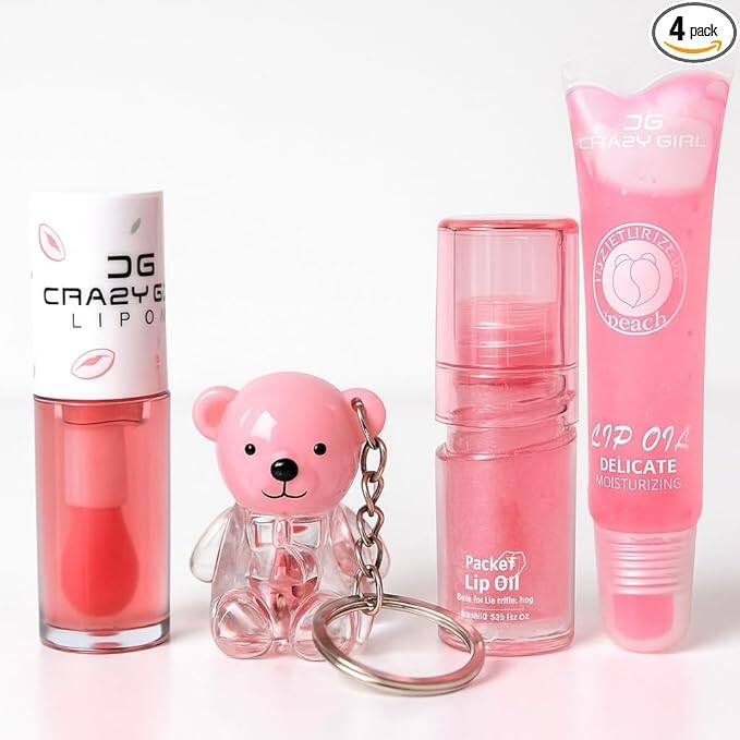 Asthetic Kawaii Lip Gloss Combo – Cute, Fun &amp; Colour-Changing Glow
