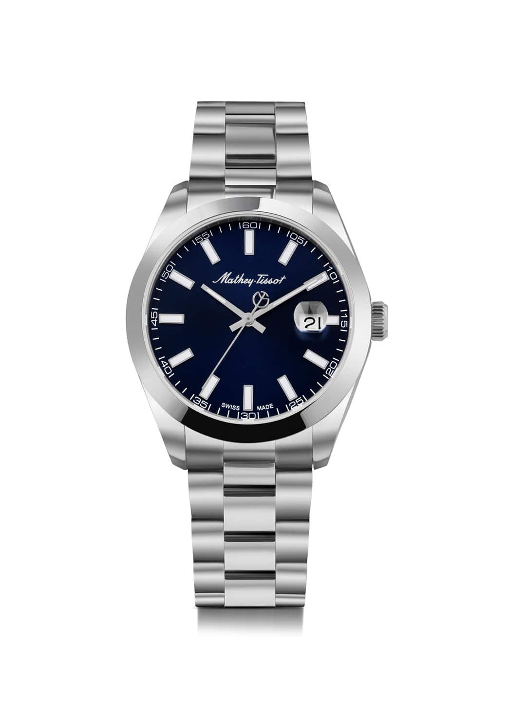 Mathey-Tissot: Swiss Made Men Rolly I Blue Dial Watch
