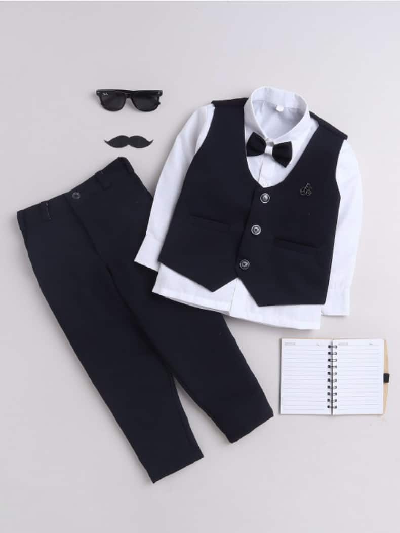BAESD Boys Single-Breasted Three-Piece Party Suit