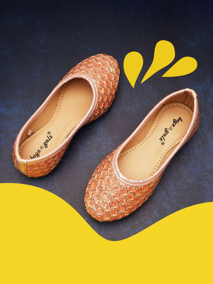 Boyz N Galz Girls Embellished Mojaris Flats