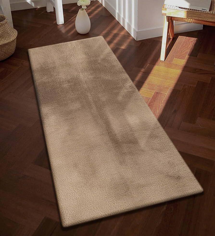 OBSESSIONS Camel-Brown Rectangular Bedside Runners OBSESSIONS Camel-Brown Rectangular Bedside Runners