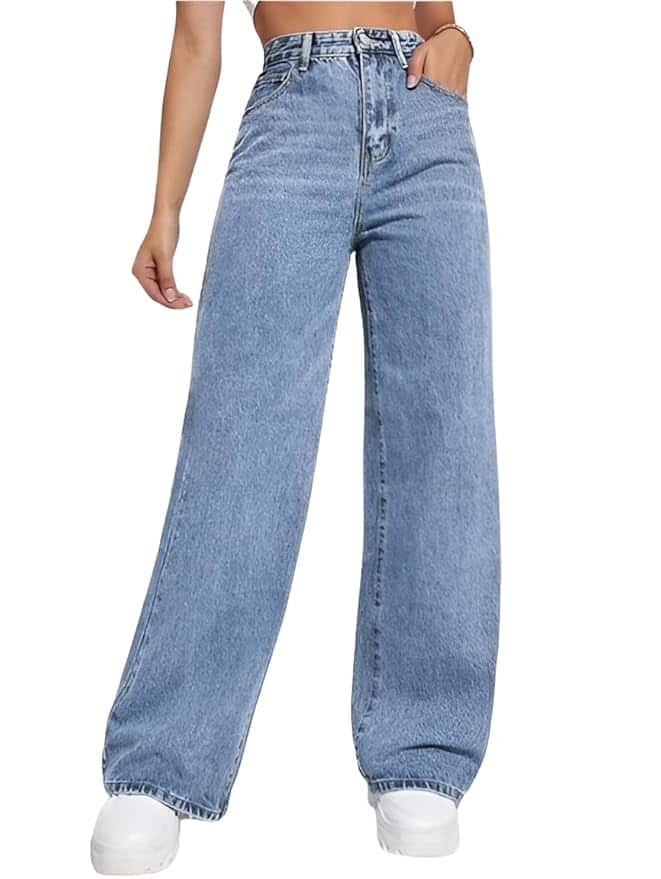 Ben Martin Women's High Rise Stretchable Baggy Jeans Ben Martin Women's High Rise Stretchable Baggy Jeans