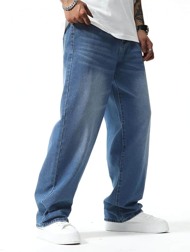 Ben Martin Men's Baggy Fit Jeans (Stretchable High Rise Denim) Ben Martin Men's Baggy Fit Jeans (Stretchable High Rise Denim)
