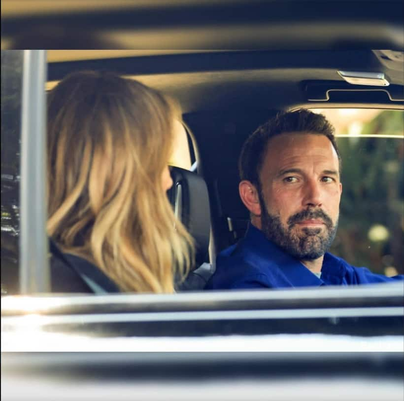 Benn Affleck And Jennifer Lopez Photographed Inside the SUV