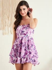 Berrylush Layered Floral Playsuit