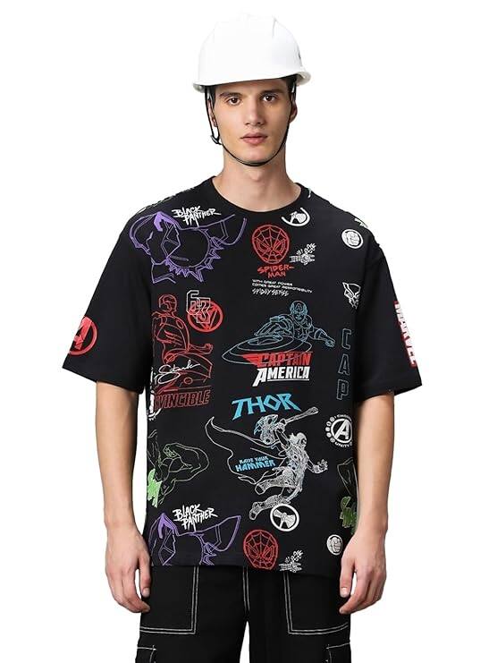 Bewakoof Heavy Duty® Marvel Super Loose Fit T-Shirt