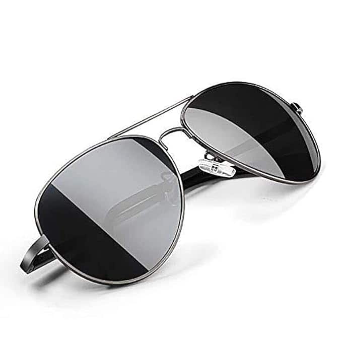 Black Jones Polarized Full Rim Aviator Sunglasses Black Jones Polarized Full Rim Aviator Sunglasses