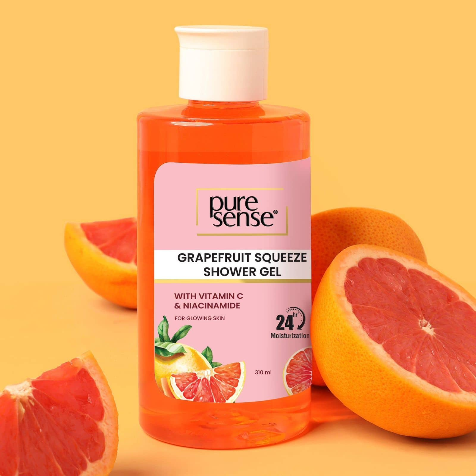 PureSense Grapefruit Squeeze Shower Gel: A Citrus Burst of Freshness