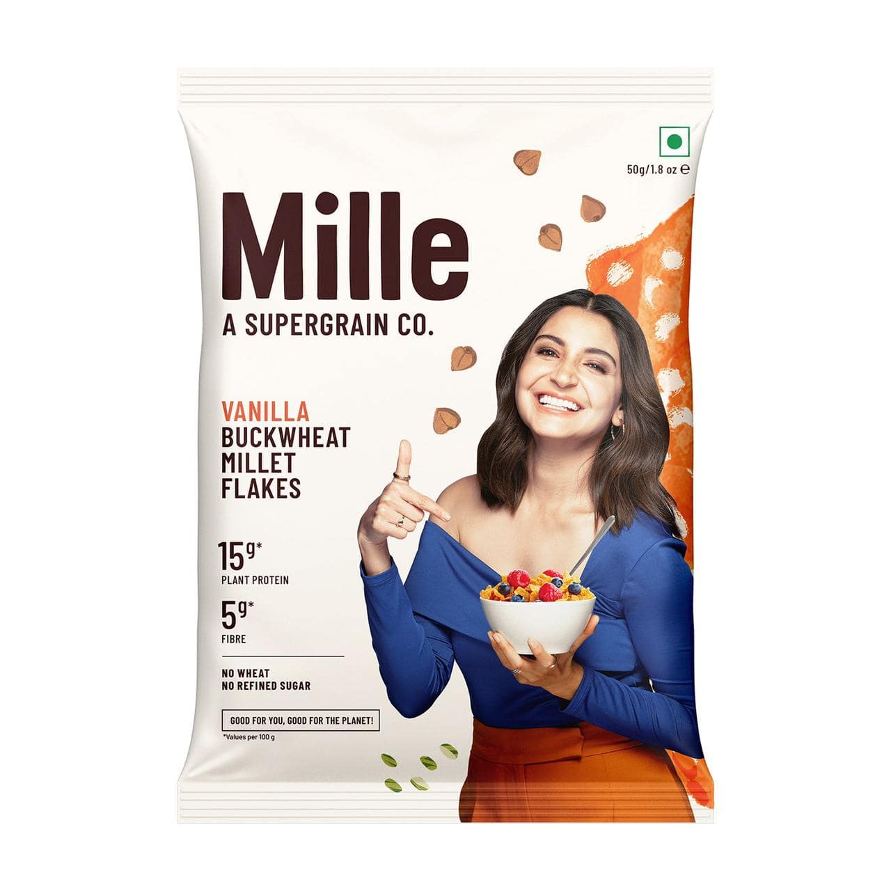 Millé: A Supergrain Co. Buckwheat (Kuttu) Breakfast Flakes