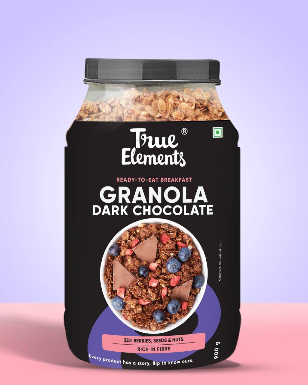 True Elements Chocolate Granola 900g - Award Winning Breakfast