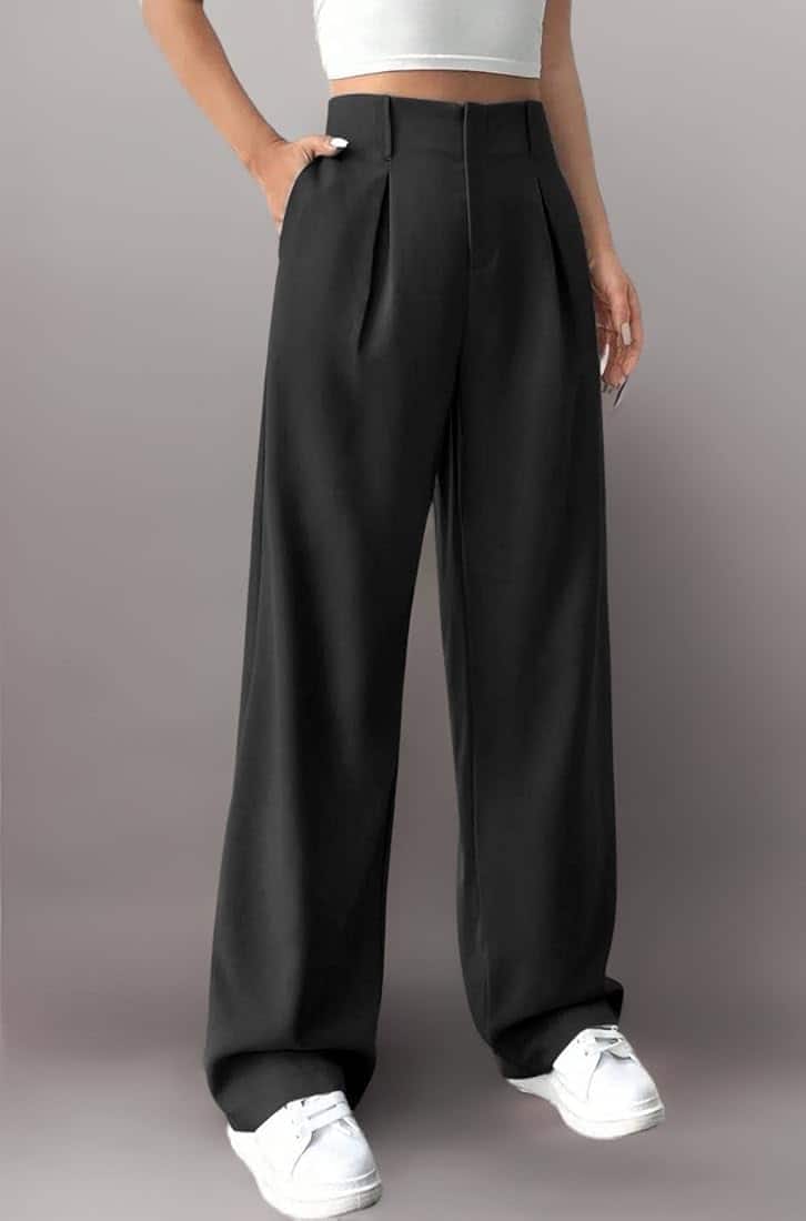 Buy New Trend High-Rise Formal Trousers – Office-Ready and Relaxed
