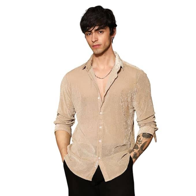 Campus Sutra Men's Polyester Comfort Fit Shirt Campus Sutra Men's Polyester Comfort Fit Shirt