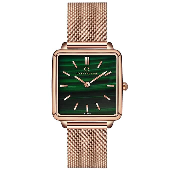 Carlington Iconic 2040 Analog Ladies Watch with Mesh Chain Carlington Iconic 2040 Analog Ladies Watch with Mesh Chain