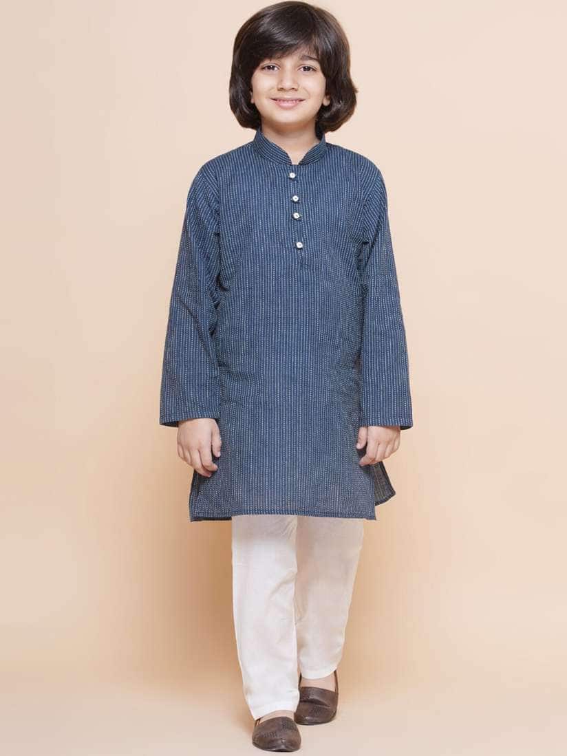 Aj DEZInES Boys Striped Kurta with Pyjamas Aj DEZInES Boys Striped Kurta with Pyjamas
